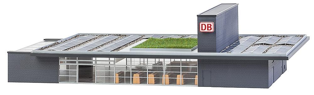 Faller 110130 Horrem Station HO Scale Model Train Building Kit - Perfect for Model Railroad Scenery & Diorama Displays