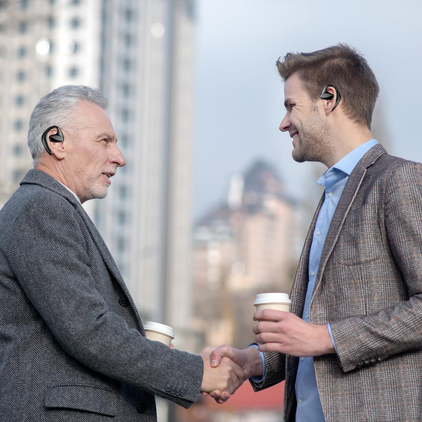 Real-Time Translation Earbuds with 144 Languages & AI Support - 3-in-1 Wireless Bluetooth Earbuds for Music, Calls & Instant Translation | Compatible with iOS & Android | Perfect for Travel, Business Meetings & Language Learning