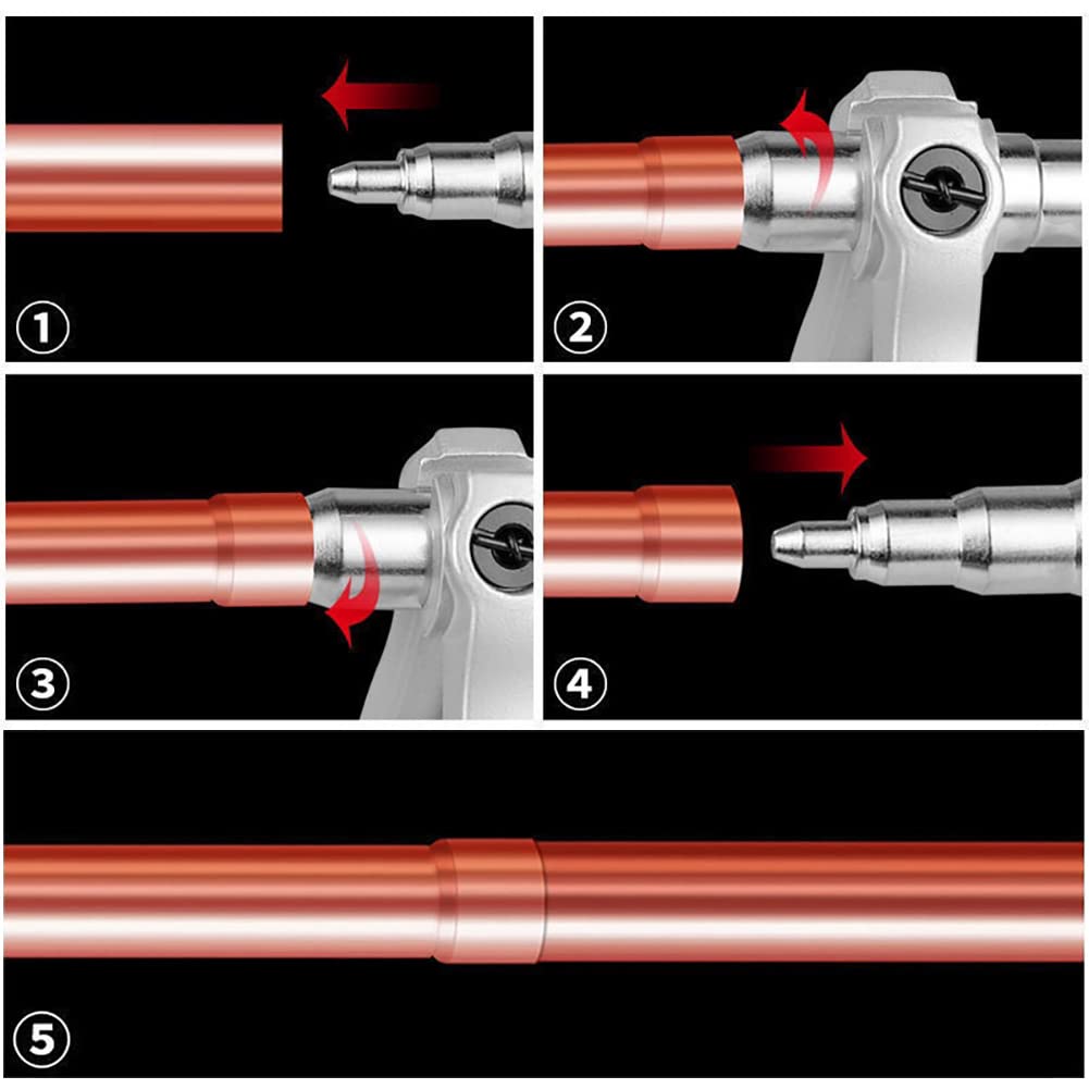 Joywayus Copper Pipe Tube Expander - Universal Hand Expanding Tool for HVAC & Refrigeration (1/4