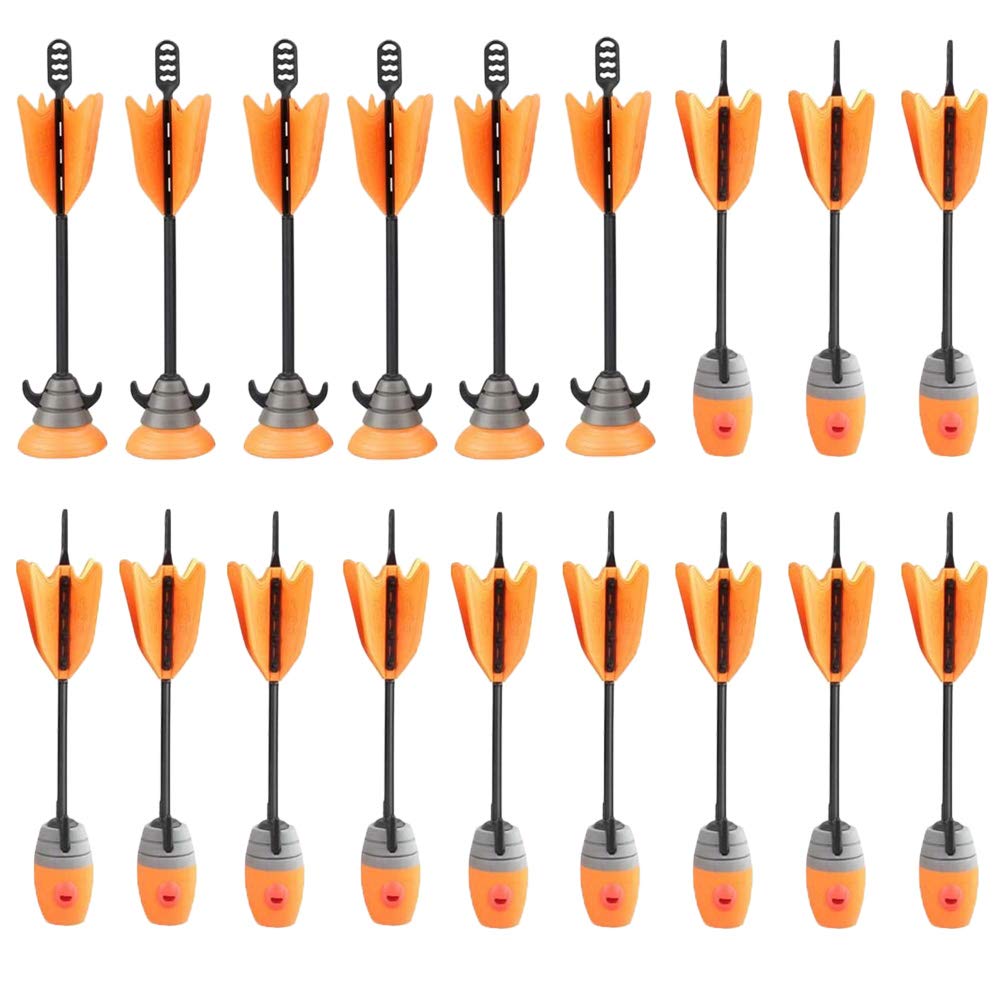 Zing Air Storm Z-Ammo Arrow Refills - 18 Pack (12 Bounce Back Arrows + 6 Suction Cup Arrows) - Compatible with Zing Toys Blasters - Perfect for Outdoor Play, Target Practice & Nerf Battles