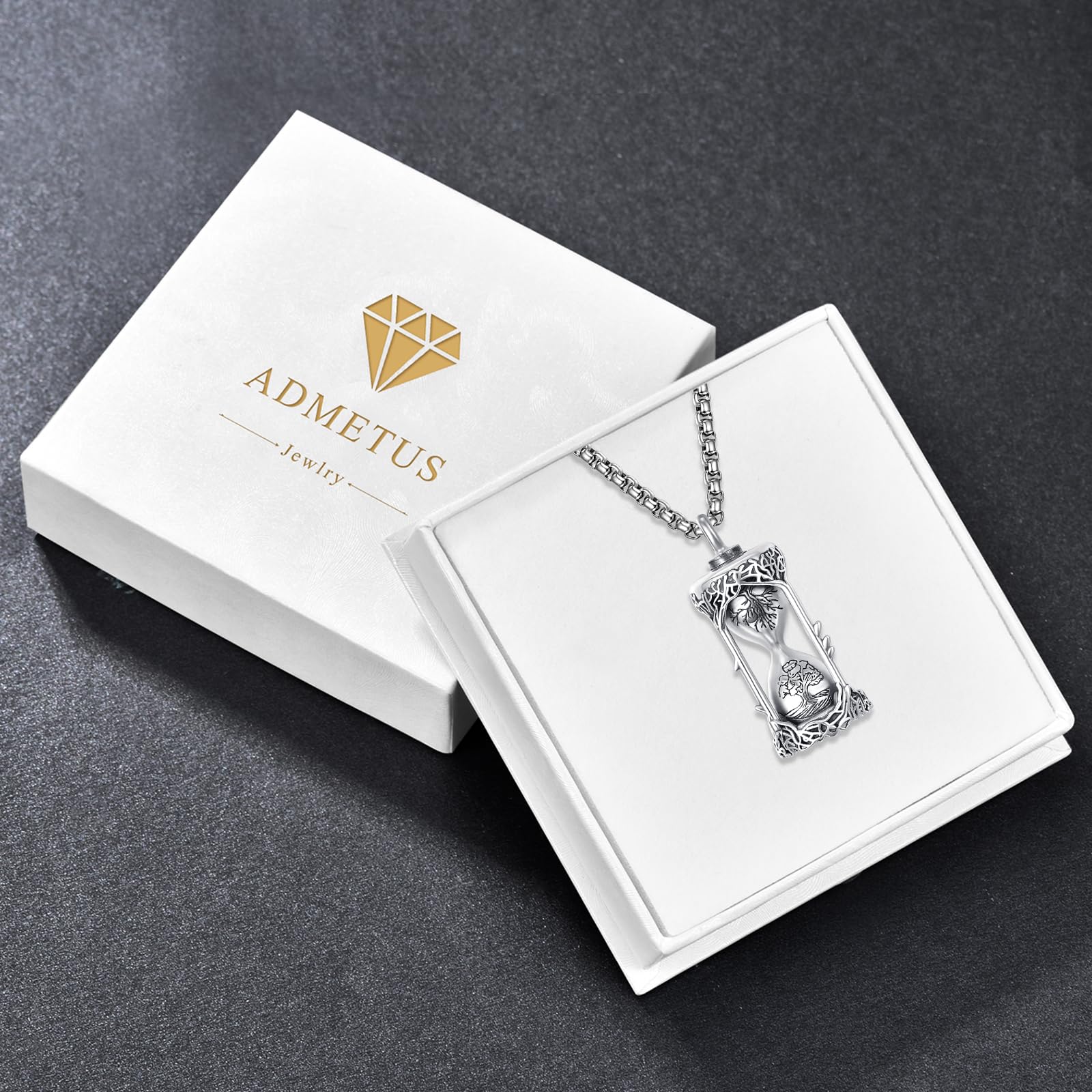 Sterling Silver Tree of Life Urn Necklace - Memorial Jewelry for Ashes - Perfect for Remembrance, Sympathy Gifts & Keepsakes