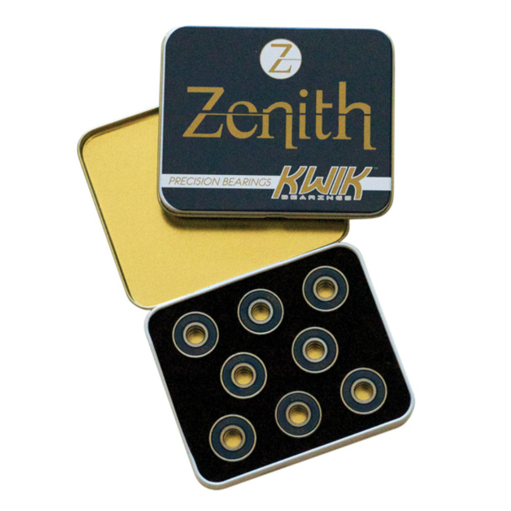 Kwik Zenith 608 Bearings - High Speed Precision Ball Bearings for Skateboards, Scooters & Roller Skates - Smooth & Durable Performance for Outdoor Sports & DIY Projects