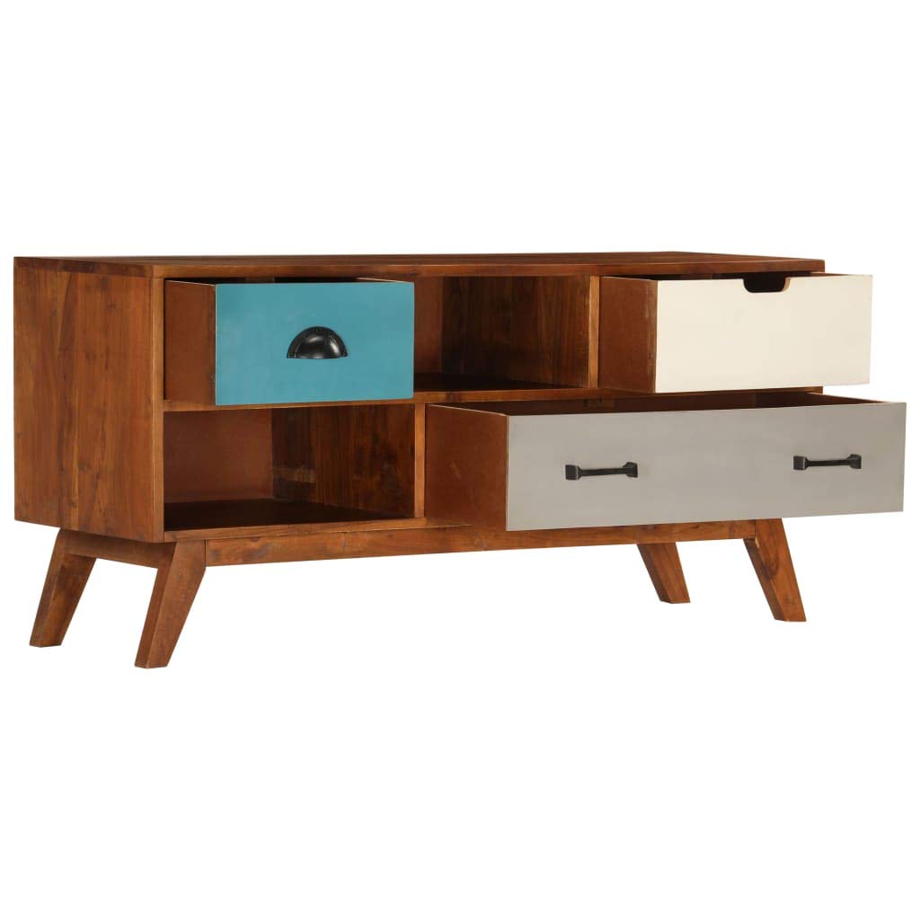 Modern TV Stand with 3 Drawers - 43.3