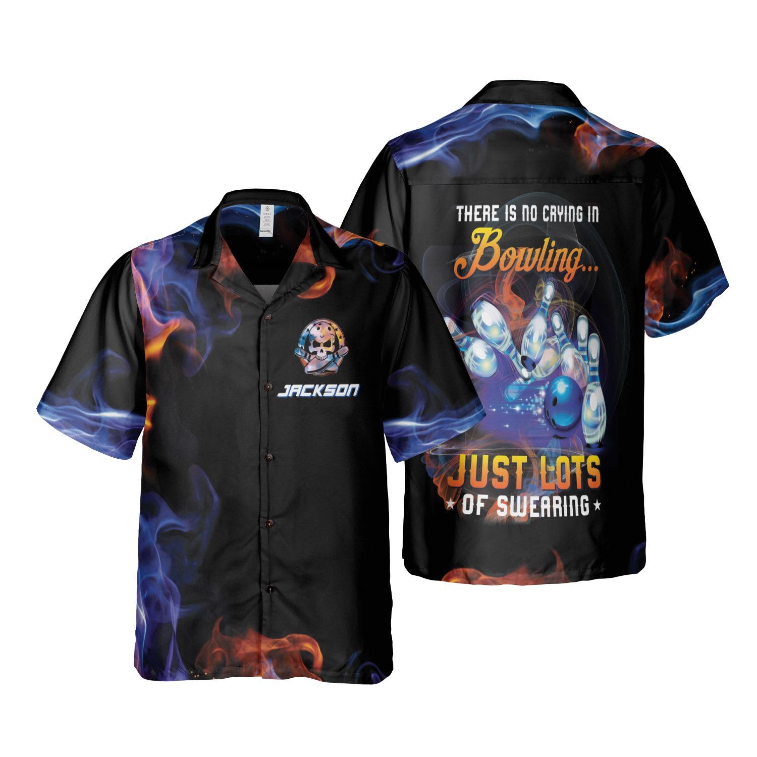 Custom Personalized Bowling Shirts with Names for Men & Women - Stylish Hawaiian Bowling Shirts for Team Uniforms & League Play - Perfect for Bowling Parties & Tournaments