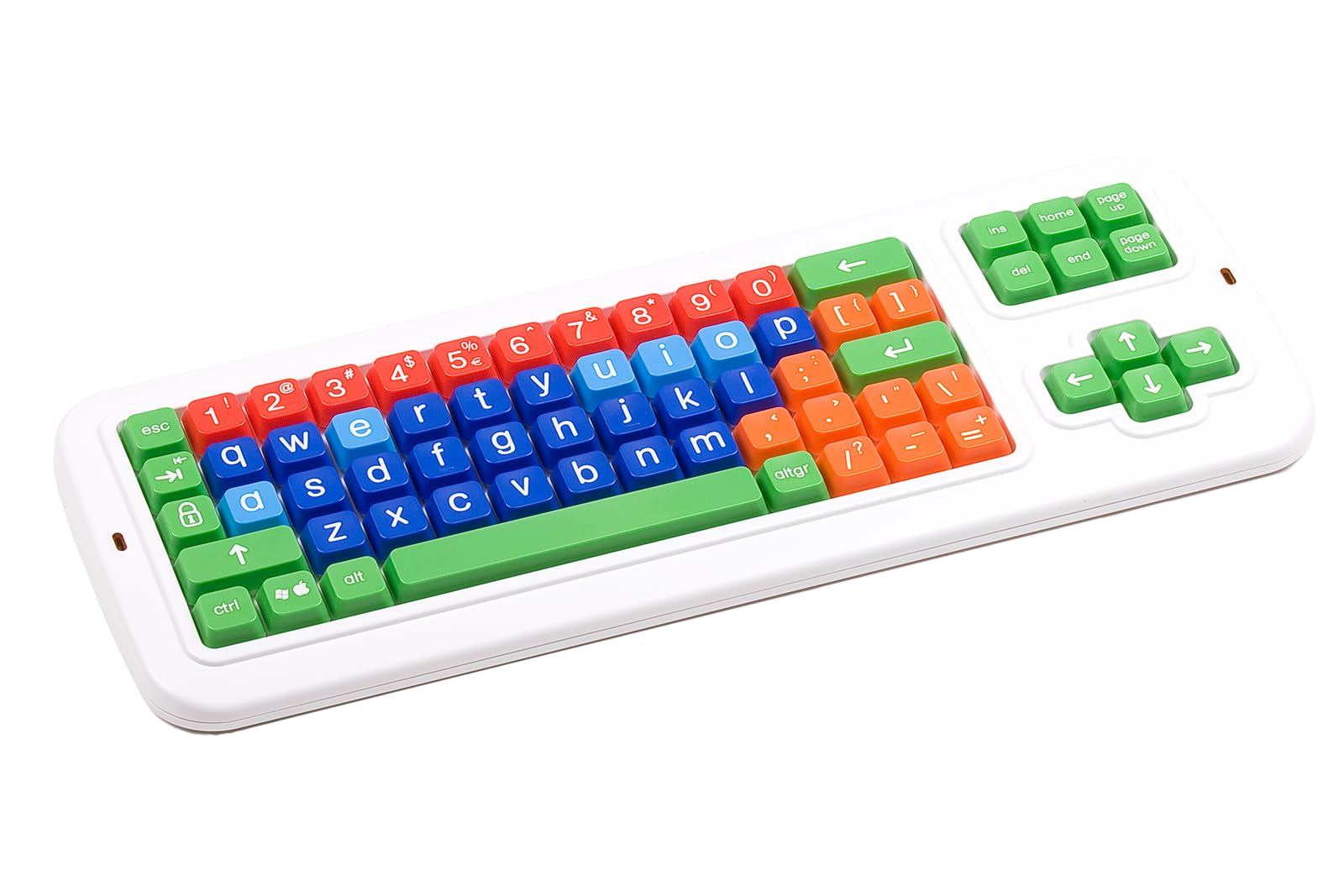Clevy Kids Mouse and Keyboard Bundle - Spill-Proof Large Print Lowercase Keyboard & Ergonomic Mouse for Children - Compatible with Windows & Mac OS - Perfect for Homeschooling, Online Learning & Typing Practice