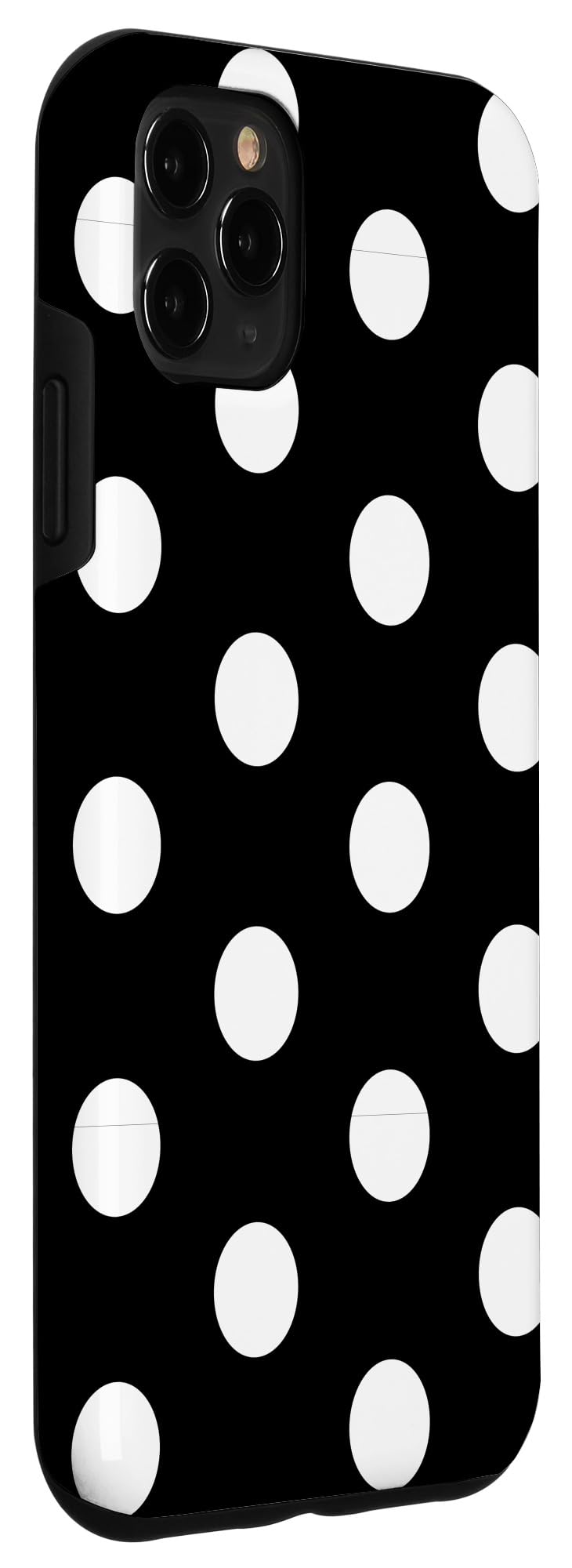 iPhone 11 Pro Max Case - Trendy Black & White Polka Dot Design | Shockproof Protective Cover for Women & Men | Perfect for Work, Travel & Everyday Use