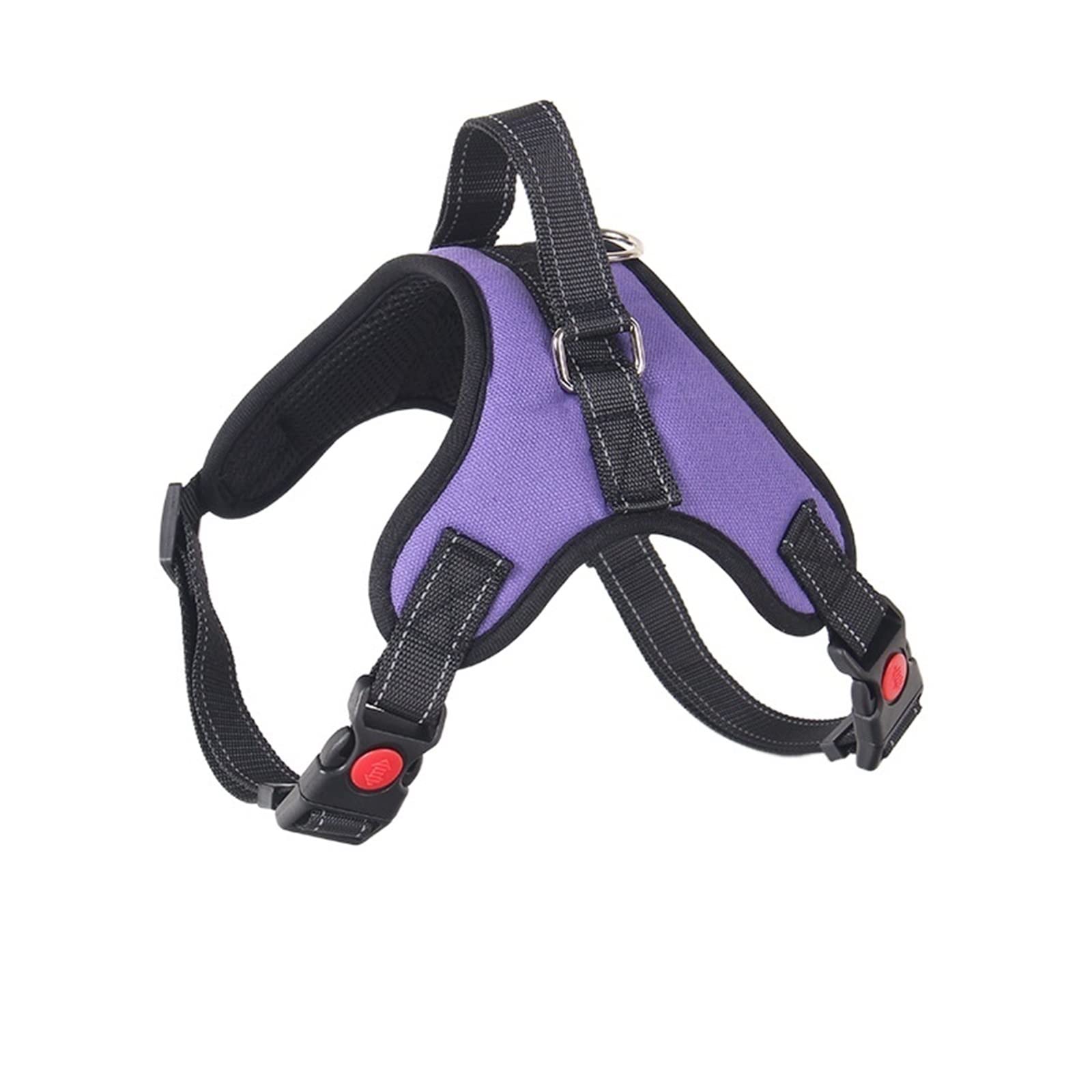 Premium Dog Harness for Large Dogs - Durable Oxford Cloth Explosion-Proof Chest Strap with Back Attachment - Pet Safety Lead & Training Leash (Purple, Small) - Perfect for Walking, Running & Outdoor Adventures