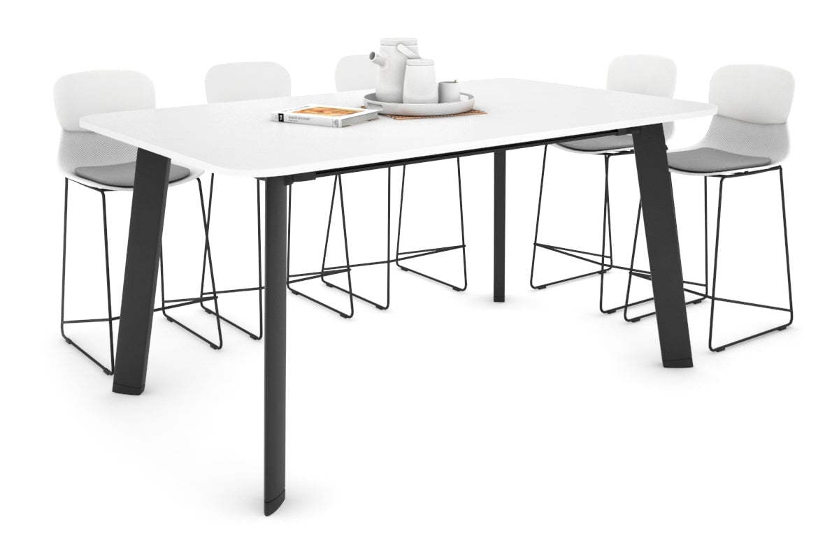 Switch Collaborative Large Counter High Table with Rounded Corners - 1800L x 1100W - Modern Office & Cafe Furniture for Workspaces & Meeting Areas