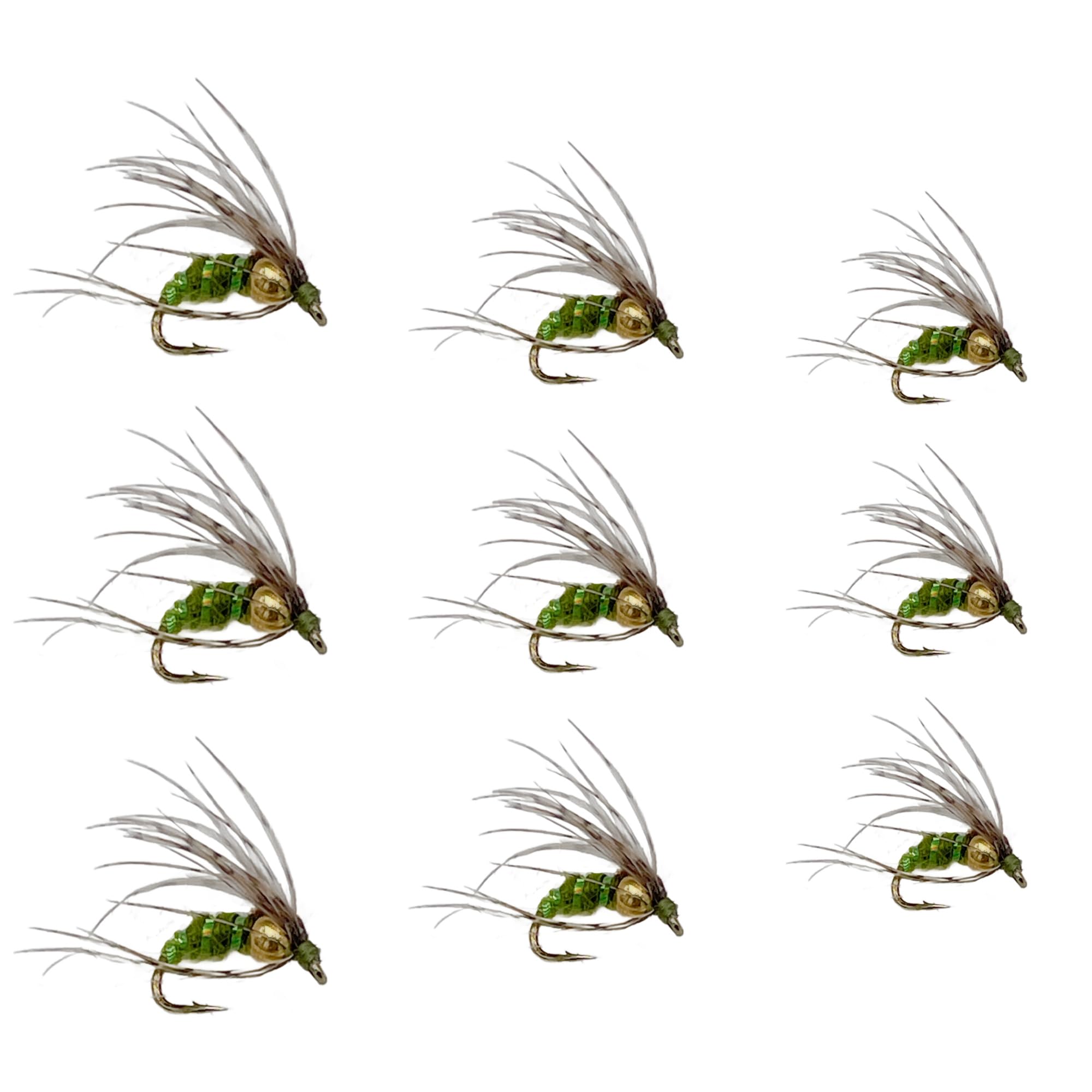 Feeder Creek Fly Fishing Flies Kit - 12pc Nymph Flies Assortment for Trout and Bass | Popular Fly Fishing Patterns | Perfect for Freshwater Streams and Rivers