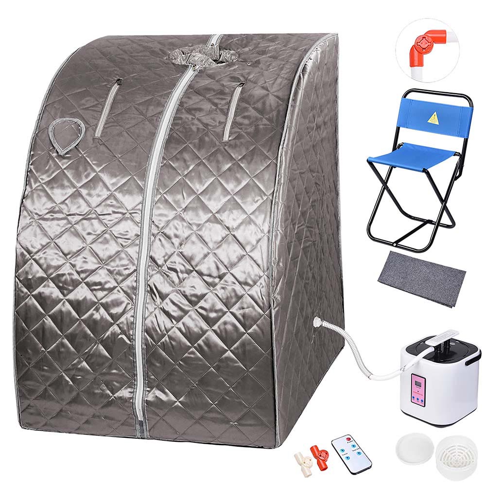 TheLAShop Portable Sauna Tent with Chair & Remote Control - 2L Steam Spa for Home Relaxation, Detox, and Weight Loss | Perfect for Personal Wellness & Stress Relief