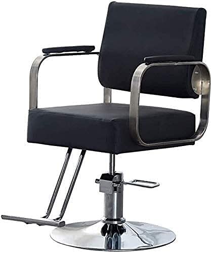Premium Hydraulic Barber Chair - Heavy Duty Salon Chair with 400 lbs Weight Capacity, Reclining & Swivel Beauty Chair for Hair Styling & Barber Shops - Ideal for Professional Salons & Home Use