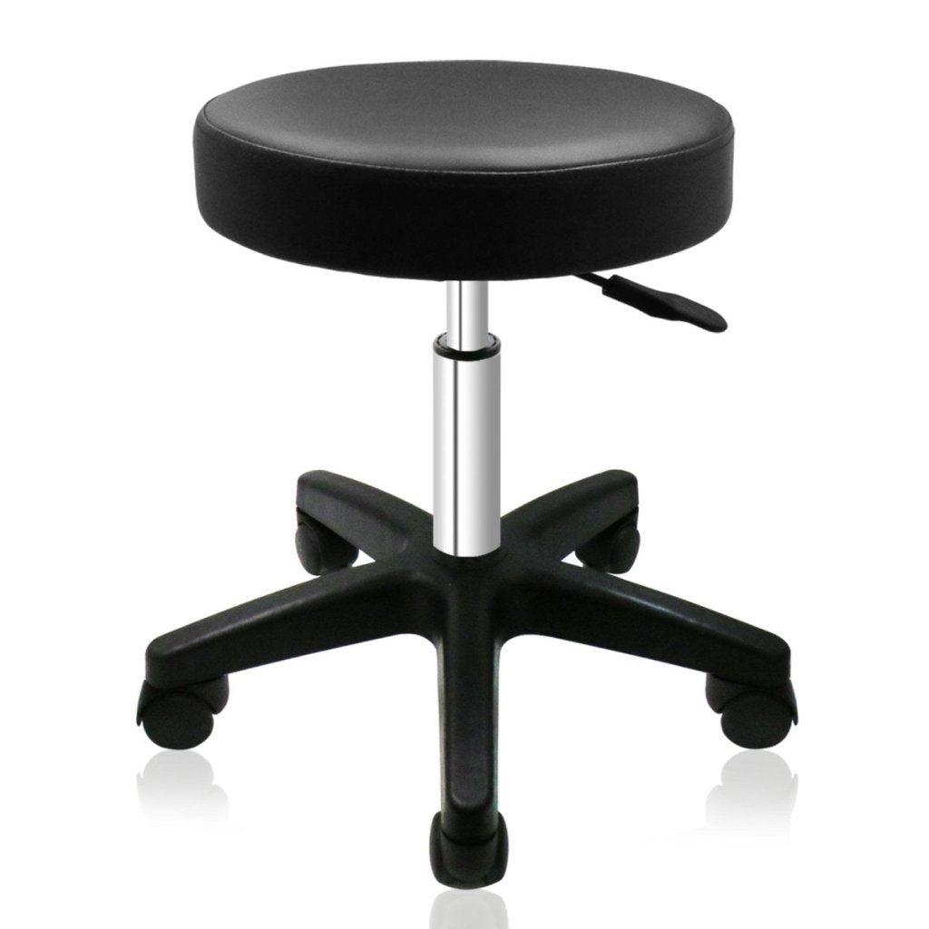 Greenlife Choice Large Hydraulic Rolling Stool RS231/2 - Adjustable Height Rolling Chair with Wheels for Salon, Tattoo & Beauty Professionals - Ergonomic Stool for Hairdressers, Barbers & Makeup Artists