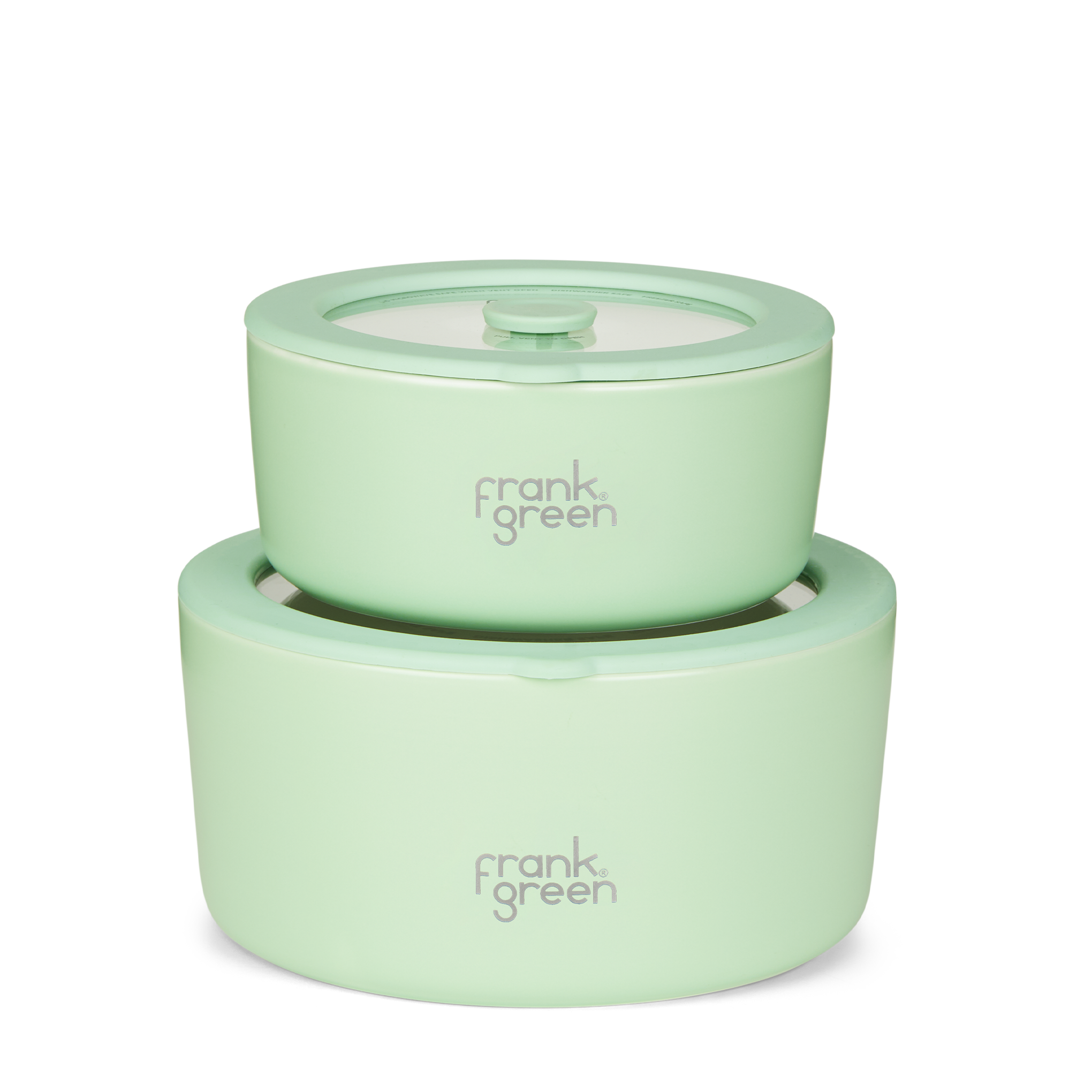 Premium Porcelain Bowls with Glass Lids (2-Pack) - 700ml & 1500ml Airtight Food Storage Containers for Meal Prep, Leftovers, and Kitchen Organization