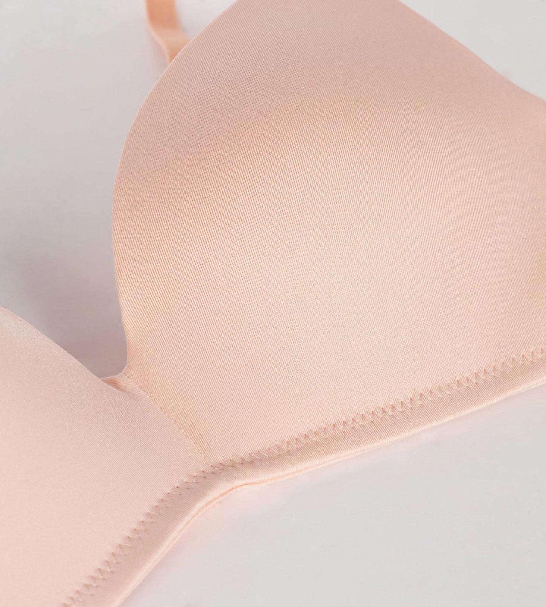 Dim Invisible Triangle Bralette Nude for Girls - Lightweight, Comfortable, Seamless Underwear for Everyday Wear & Layering