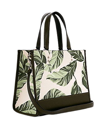 Coach Dempsey Carryall Tote Bag with Banana Leaves Print - Stylish & Spacious Designer Handbag for Women, Perfect for Work, Travel & Everyday Use