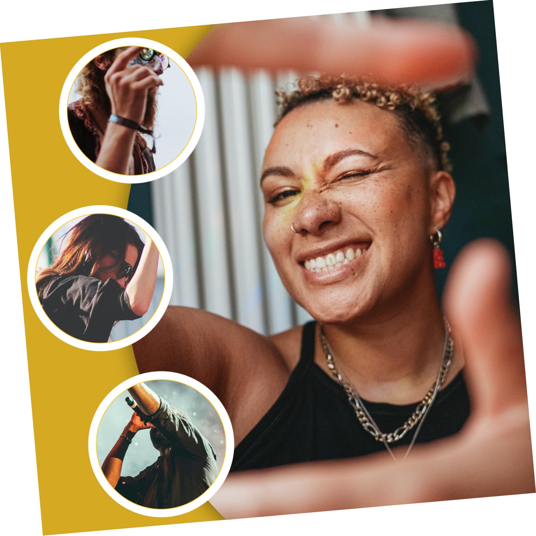 Totority Hip Hop Style Rhinestone Teeth Grill - Single Piece Mouth Jewelry for Rappers & Hip Hop Fashion | Perfect for Concerts, Music Videos & Streetwear Looks