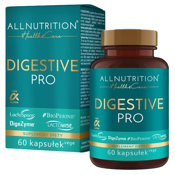 Allnutrition Digestive Pro - 60 Vegan Capsules for Gut Health & Digestion Support | Probiotic Supplement for Men & Women | Daily Use for Bloating Relief & Immune Boost