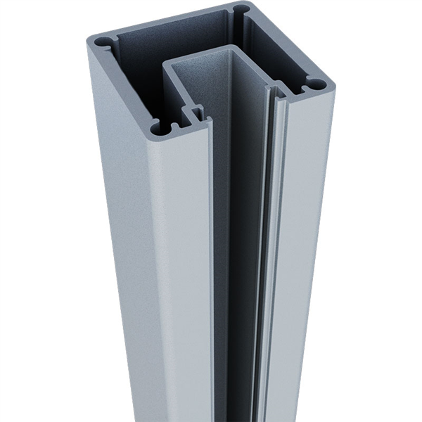 One Way Aluminum Semi-Frameless Pool Fencing & Balustrade Post - Durable Safety Barrier for Backyard Pools & Outdoor Spaces