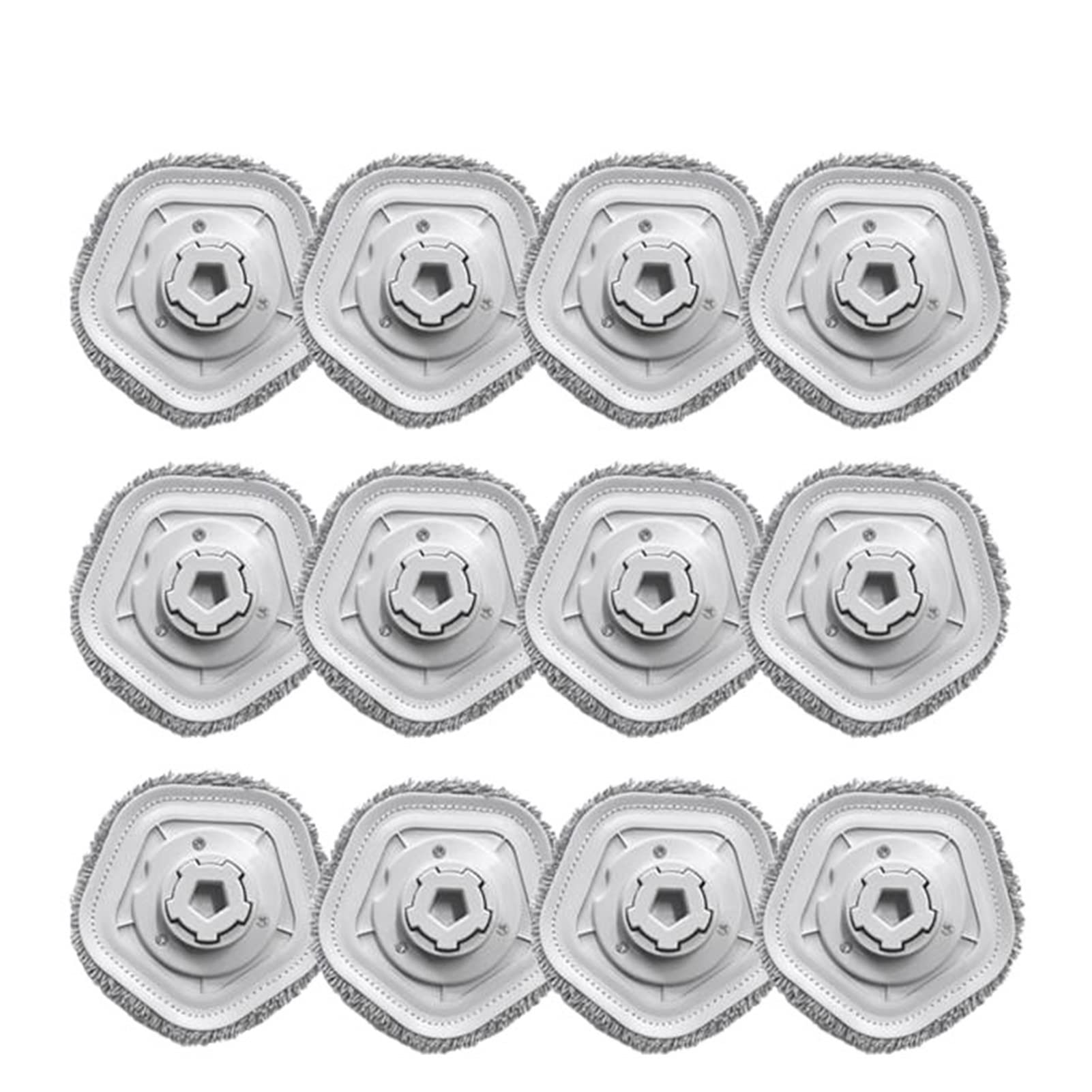 XiaoMi Dreame Bot W10/W10 Pro Replacement Mop Pads - 12pcs Self-Cleaning Robot Vacuum Accessories - Compatible with Xiaomi Dreame W10 & W10 Pro - Perfect for Hardwood Floors & Tile Cleaning