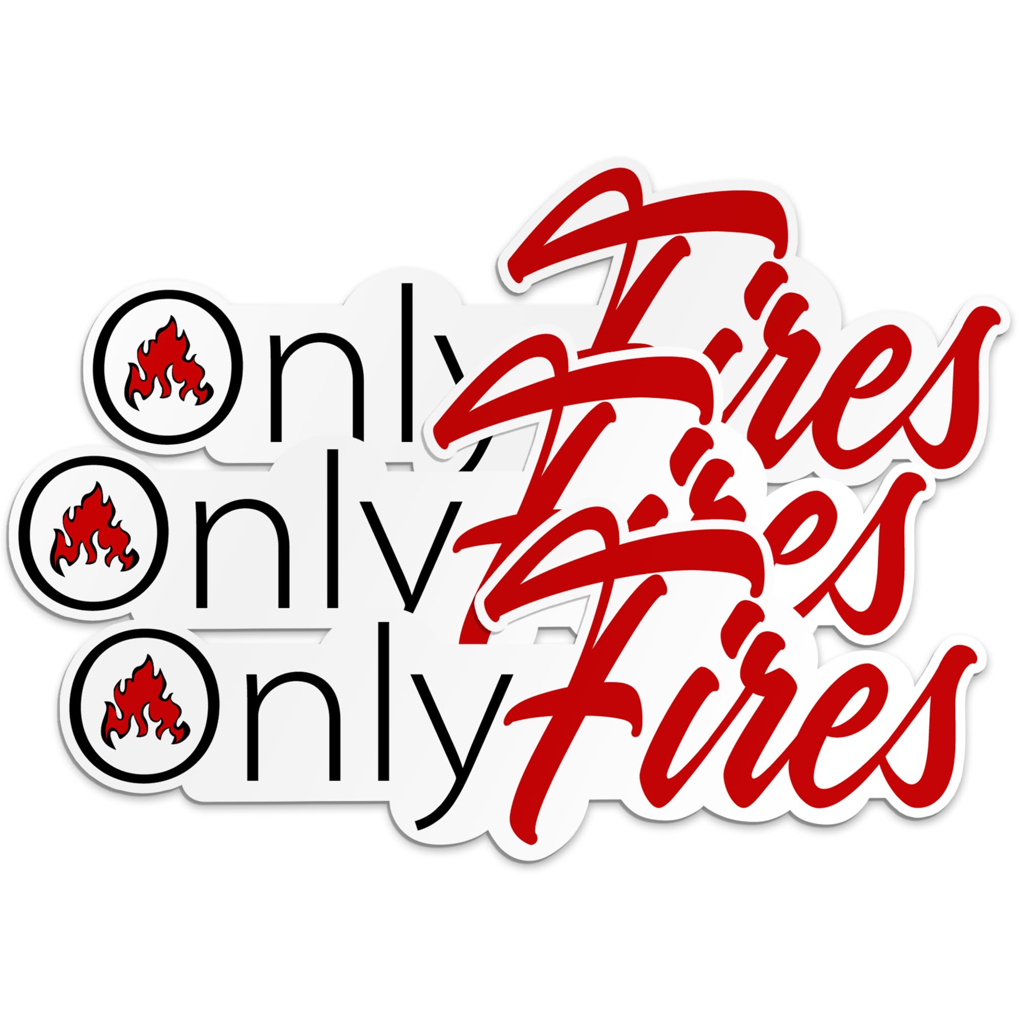 Firefighter Sticker - Funny Fireman Helmet Decal for Hard Hats, Water Bottles, Tumblers, Phone Cases & Cars - Waterproof Vinyl Sticker for Men, Dads, Kids & Adults - Great Gift Idea for Fire Department Lovers (4 Inches) - Perfect for First Responder Appreciation, Fire Station Decor & Personalizing Work Gear