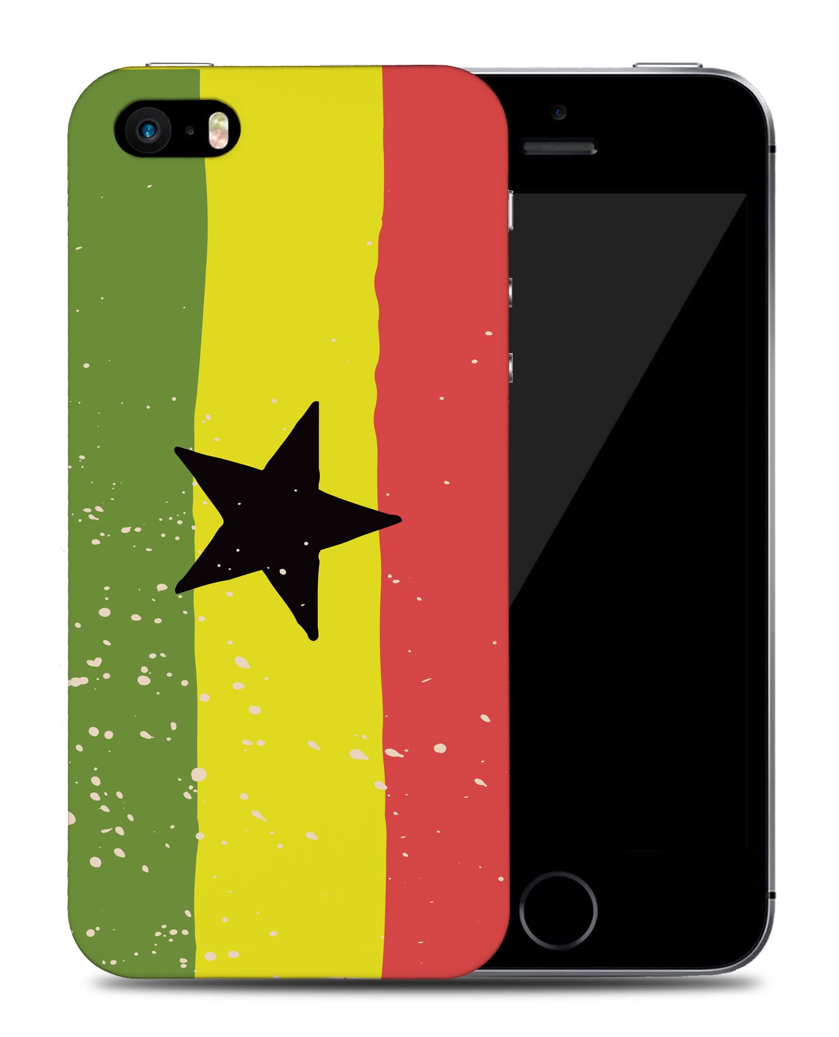 Ghana Flag iPhone 5/5S/SE Phone Case - Durable Protective Cover with Vibrant Country Design - Perfect for Travel, National Pride & Everyday Use