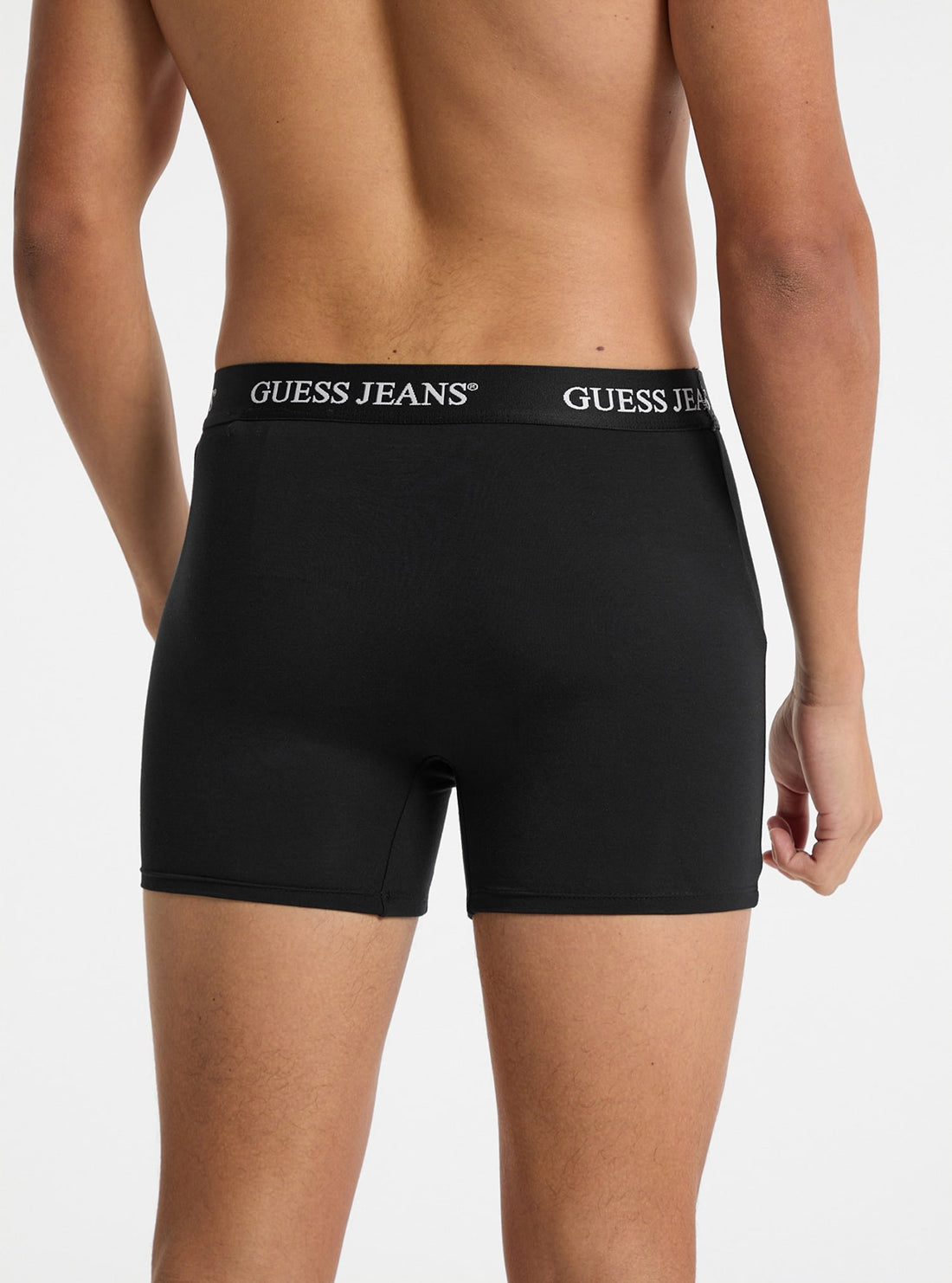 Guess Men's Black 2-Pack Cotton Boxer Briefs - Soft Comfort Underwear for Everyday Wear & Gym Workouts