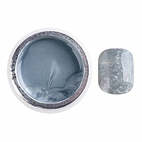 Pearl Gel Nail Polish - 6ml Mother of Pearl Texture with Japanese Pearlescent Glitter | Long-Lasting Shell Design Press-On Nails for Salon, Wedding & Special Occasions