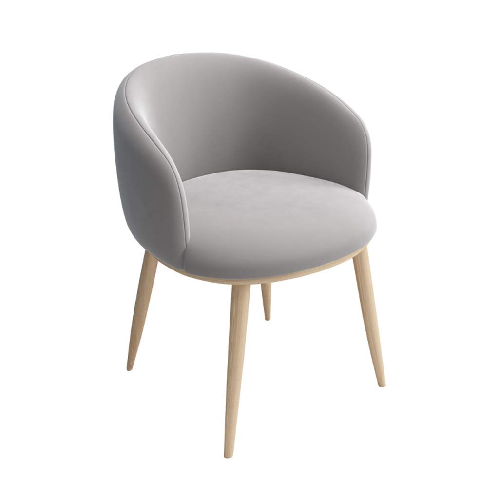 Modern Gray Dining Chair - Restaurant, Cafe, Bar & Home Office Chair with Armrest & Backrest - Versatile for Dining, Working, Relaxing & Dressing Table Use