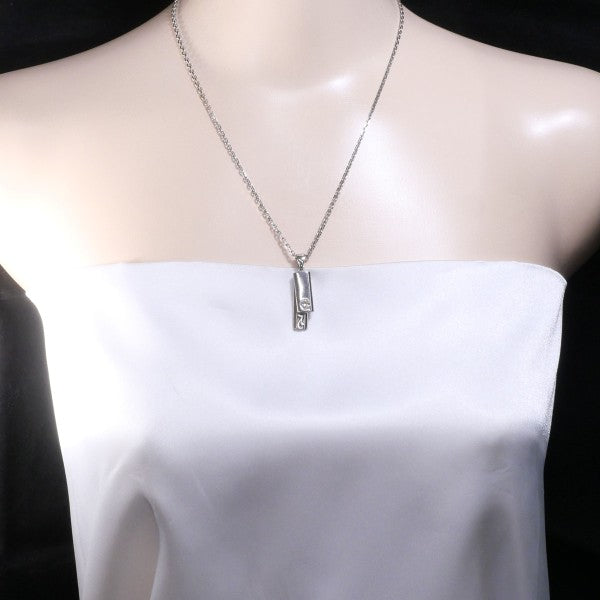18K White Gold Diamond Necklace for Women - Elegant Pendant Jewelry Gift for Anniversary, Wedding & Special Occasions