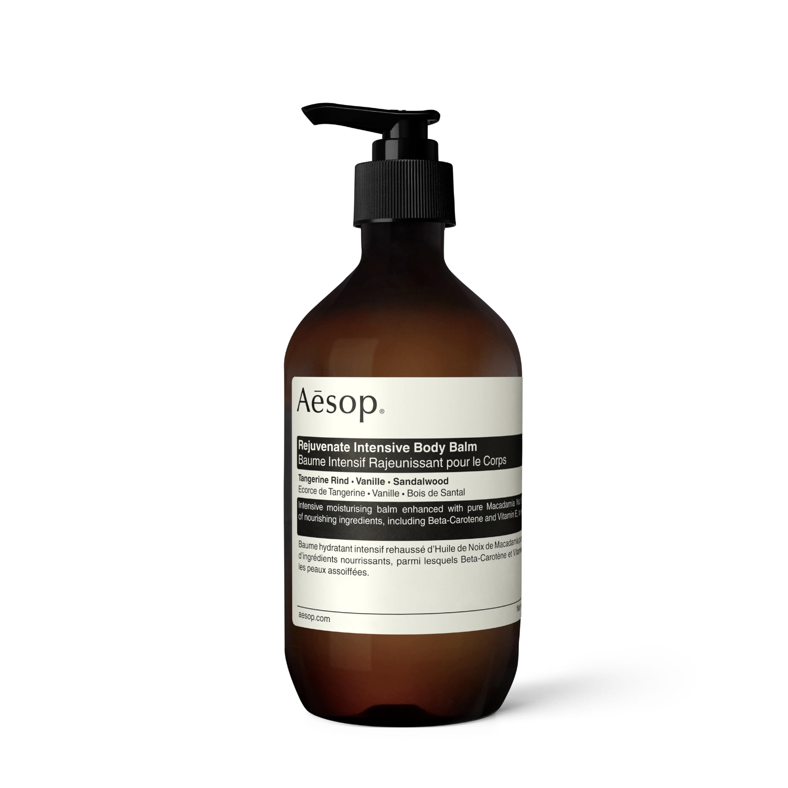 Aesop Rejuvenate Intensive Body Balm - Hydrating & Nourishing Dry Skin with Macadamia Nut & Sandalwood Oils | Vegan, Cruelty-Free Moisturizer for Sensitive Skin | 16.4 oz | Perfect for Post-Shower Hydration & Nighttime Skin Repair