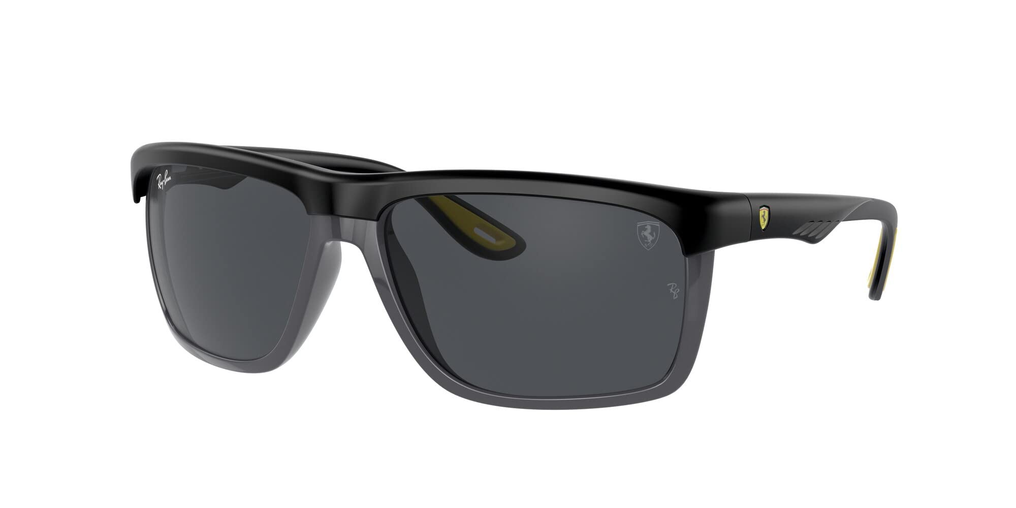 Ray-Ban RB4363M Scuderia Ferrari Collection Aviator Sunglasses - Polarized UV Protection Lenses for Driving, Travel & Outdoor Activities
