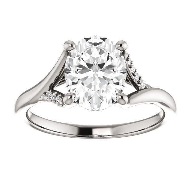 3 CT Oval Moissanite Engagement Ring Set for Women - VVS1 Colorless Wedding Bridal Ring, Diamond Alternative Promise Ring - Perfect for Proposals, Anniversaries & Special Occasions
