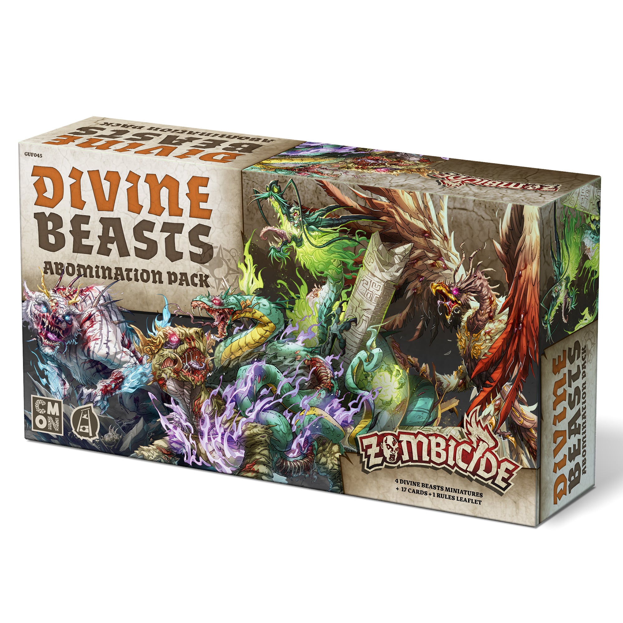 Zombicide: White Death Divine Beasts - Cooperative Board Game for Adults & Teens - Perfect for Game Nights & Halloween Parties