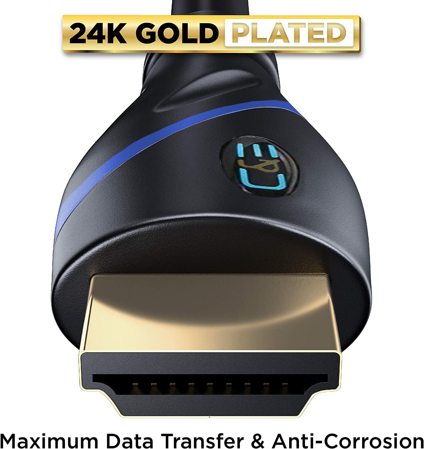 100 FT (30.4 M) High Speed HDMI Cable 2 Pack - 4K 30Hz, 3D, 1080p, Ethernet & Audio Return - Male to Male with Signal Booster for Home Theater, Gaming & Office Setup
