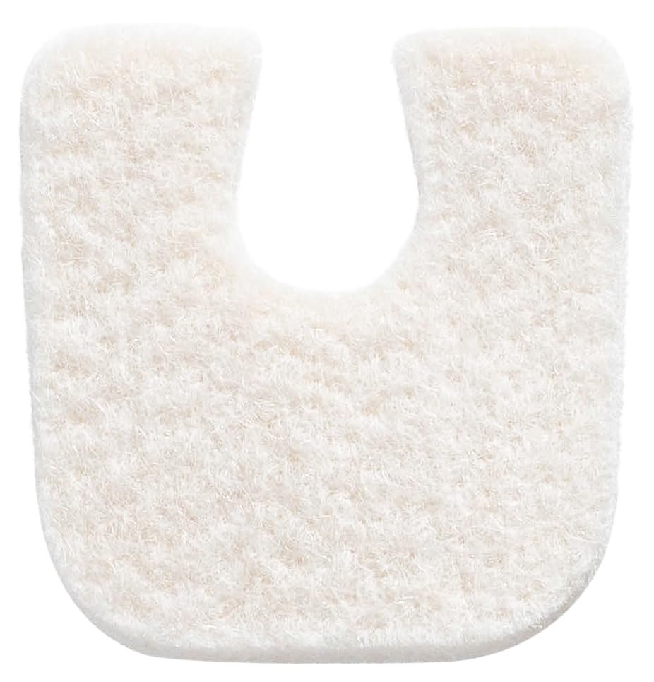 Wide U-Shaped Felt Callus Horseshoe Pads - 25 Pack Adhesive Foot Cushions for Corn & Callus Protection (1/4