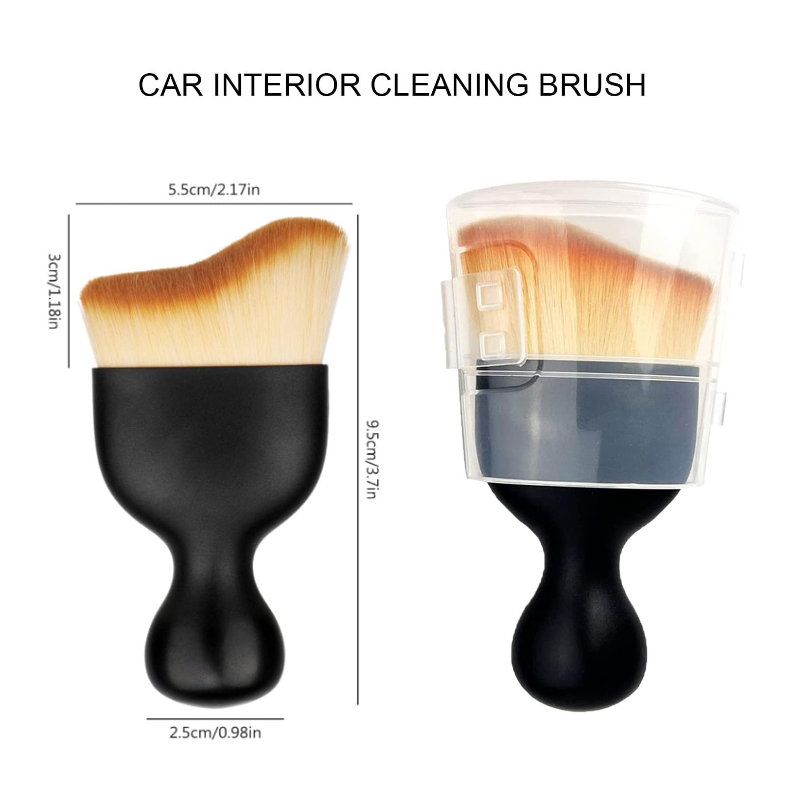 5PCS Premium Car Interior Cleaning Kit - Soft Bristle Brush & Detail Tools for Dashboard, Vents, Seats - Perfect for Auto Detailing, Home & Professional Use