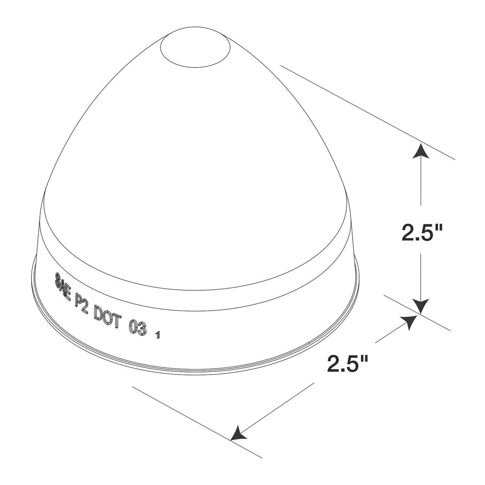 Truck-Lite 1075A Beehive Clearance and Marker Lamp - Heavy Duty Truck Lighting for Safety & Visibility in Low Light Conditions