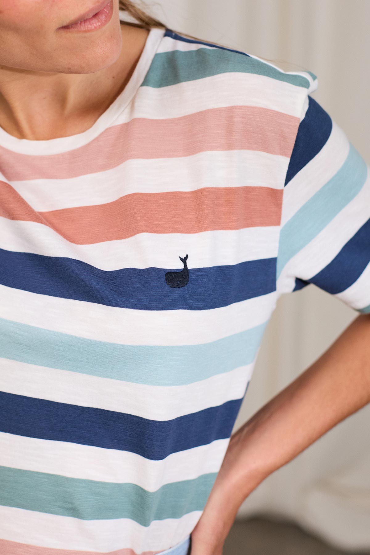 Vido Striped T-Shirt for Men - Soft Cotton Casual Tee - Perfect for Everyday Wear & Street Style Outfits