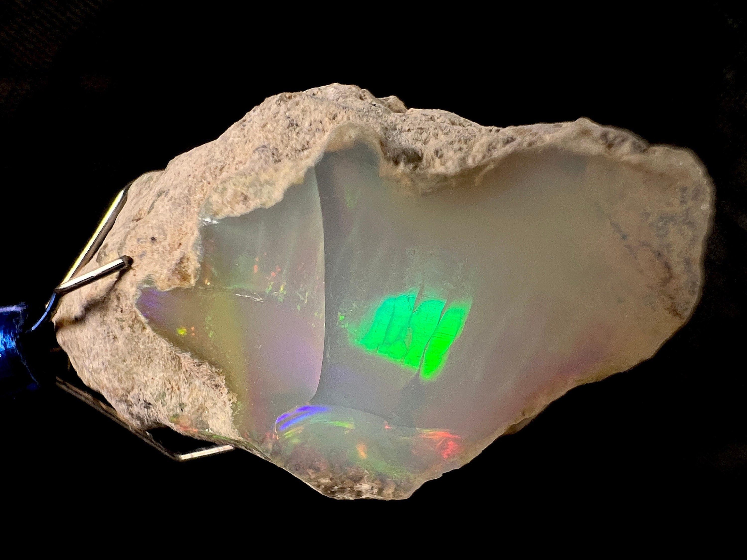 Premium 4A+ Welo Opal Raw Crystal - Natural Cutting Grade Opal Gemstone, October Birthstone for Jewelry Making & Collecting | Perfect for Rings, Necklaces & Healing Crystals