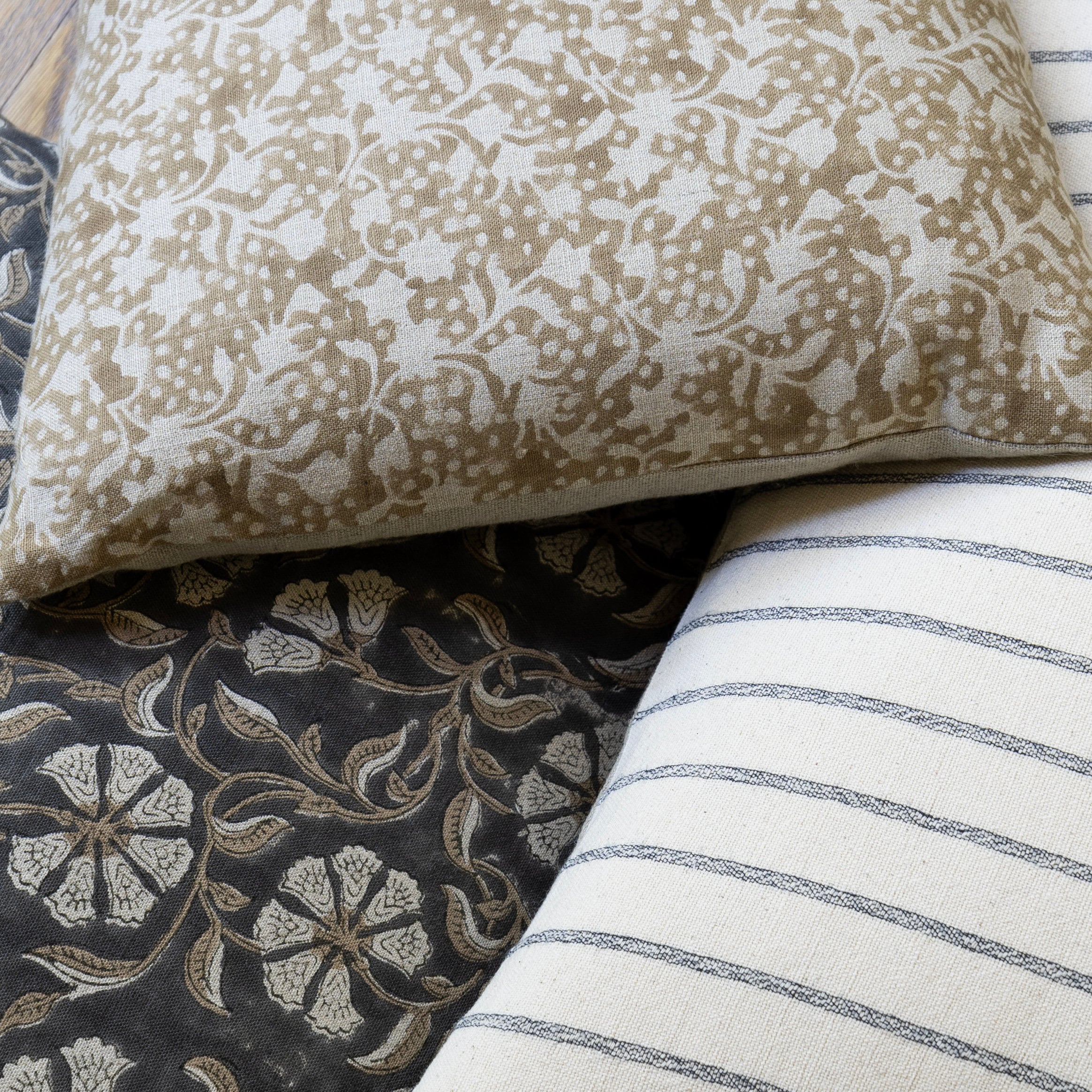Premium Linen & Cotton Blend Decorative Throw Pillow Collection #1 - Perfect for Sofa, Bed, and Home Decor