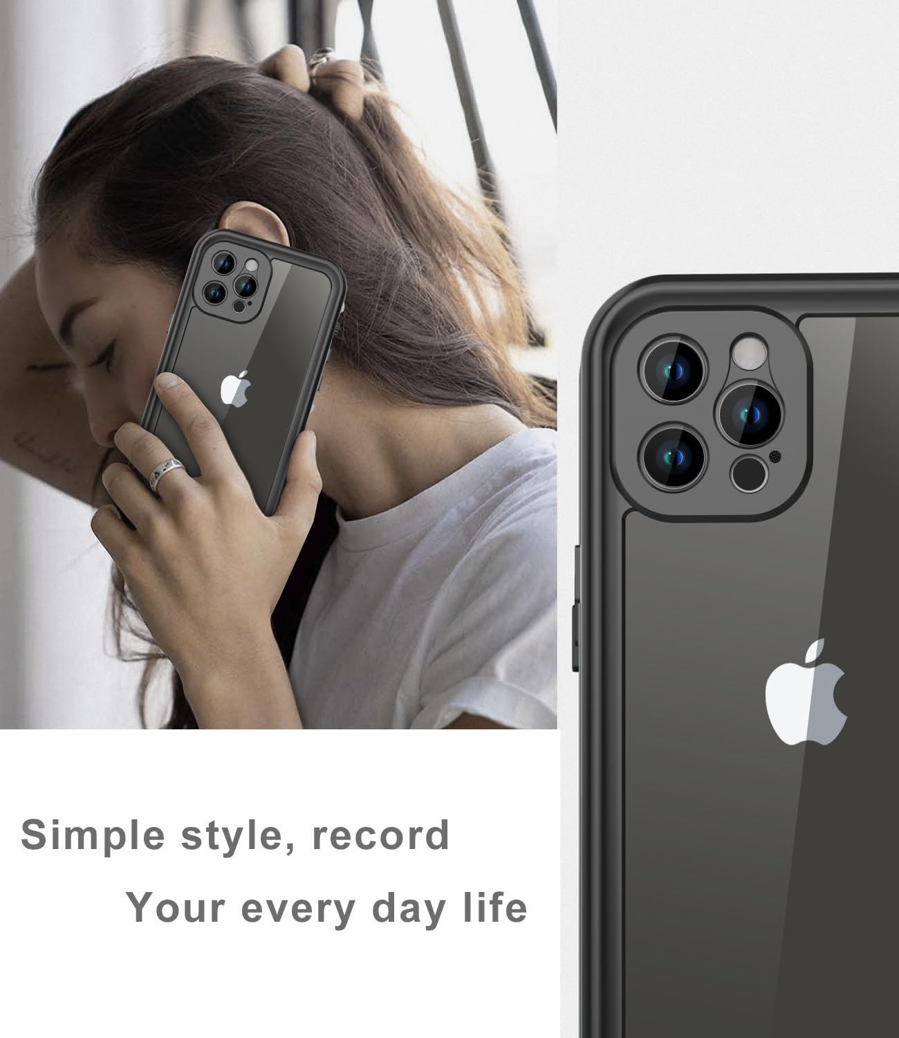 **iPhone 12 Pro Max Waterproof Case - Shockproof, Dustproof, Full Body Protection with Built-in Screen Protector | 6.7
