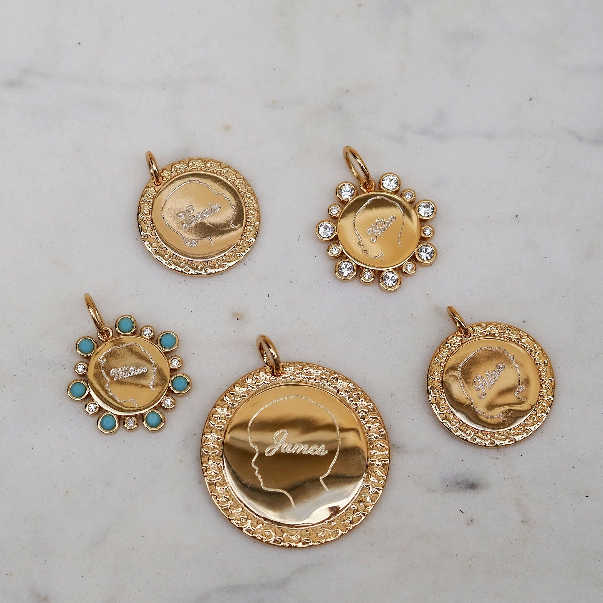 Goldbug Collection Round Top Turquoise Pendant Necklace - Genuine Natural Stone Jewelry for Women - Perfect for Boho, Western & Everyday Fashion