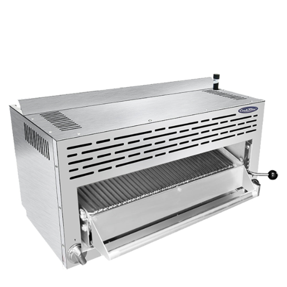 Atosa CookRite 36-Inch Commercial Salamander Broiler - 43,000 BTU Heavy-Duty Restaurant Equipment for Perfect Grilling, Melting & Browning - Ideal for Pizzerias, Steakhouses & Catering Businesses