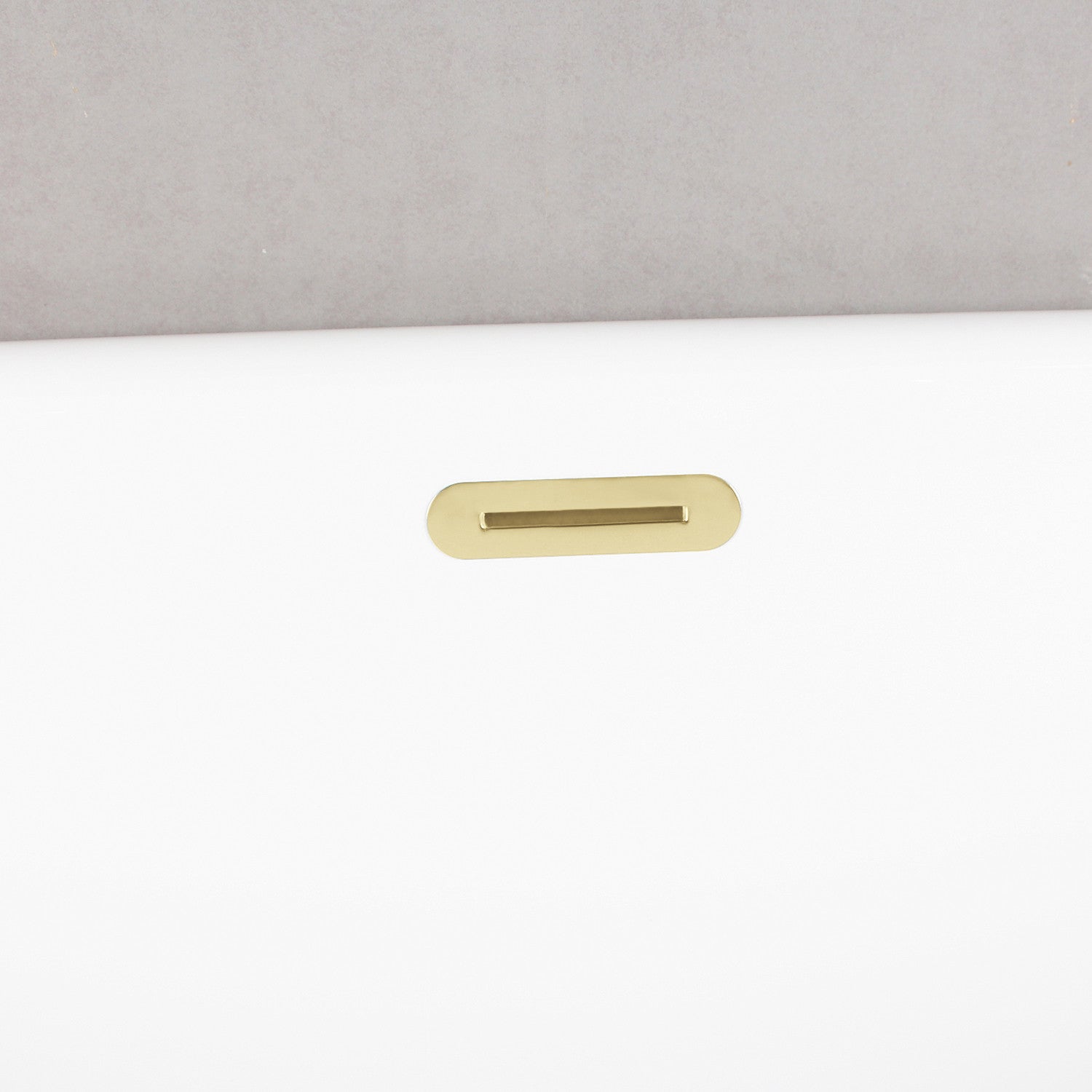 Aqua Eden 71 Inch Acrylic Oval Double-Ended Freestanding Bathtub - Glossy White with Polished Brass Pedestal - No-Faucet Design for Modern Bathrooms | Spa-Like Soaking Experience at Home