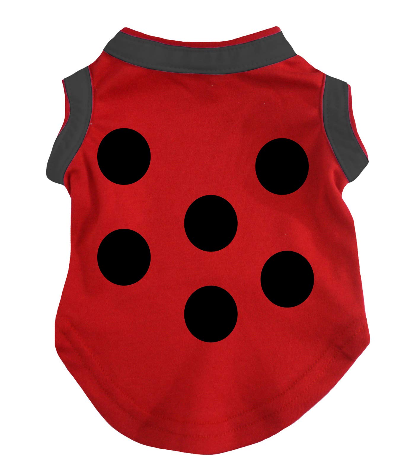 Petitebella Ladybird Puppy Dog Shirt for Women - Cute Red Graphic Tee, Small Size | Perfect for Casual Wear, Pet Lovers & Dog-Themed Outfits