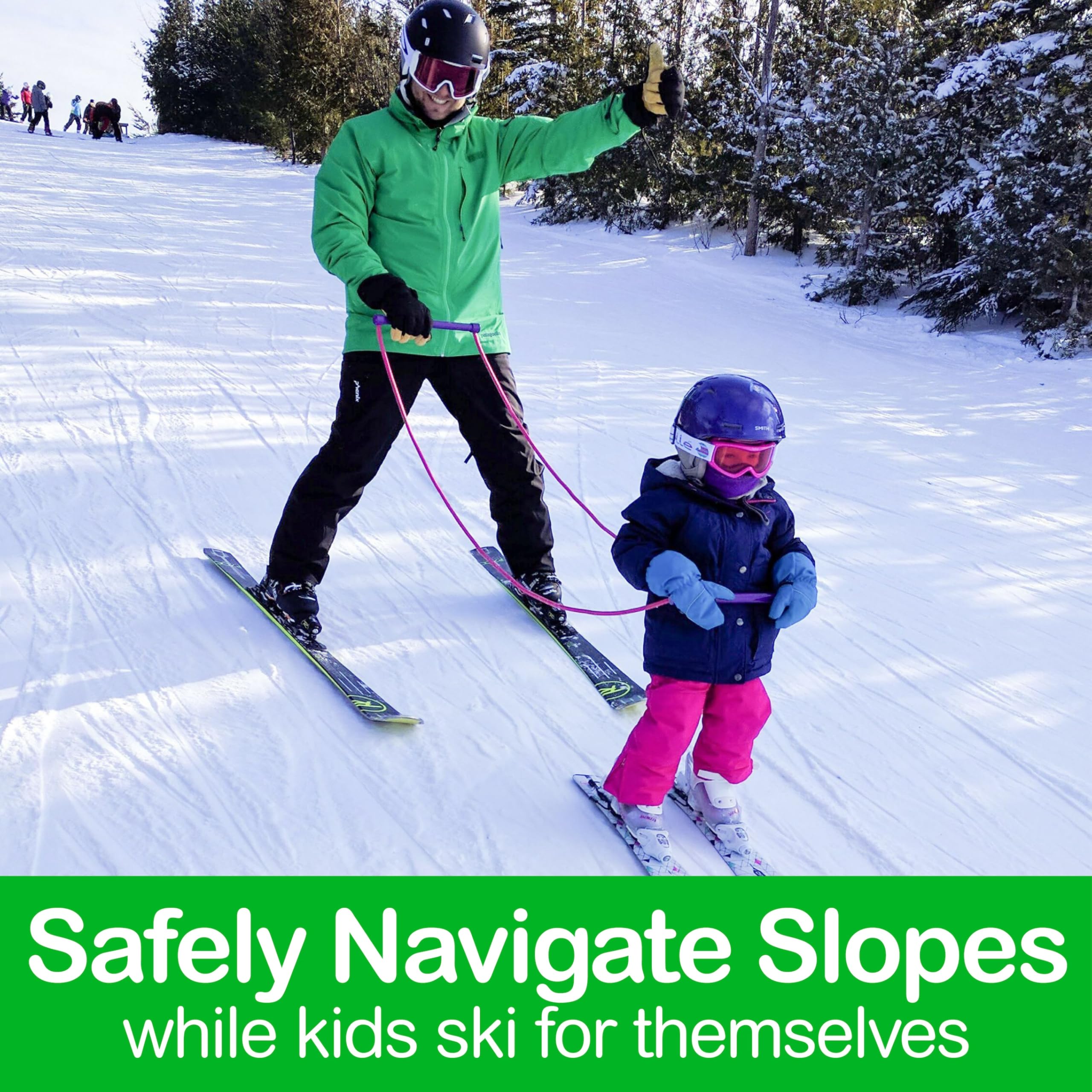 Kids Ski Trainer Harness - Safe & Easy Downhill Skiing for Beginners | Adjustable Posture Support | Fun Parent-Child Winter Activity Gear for Slopes & Resorts