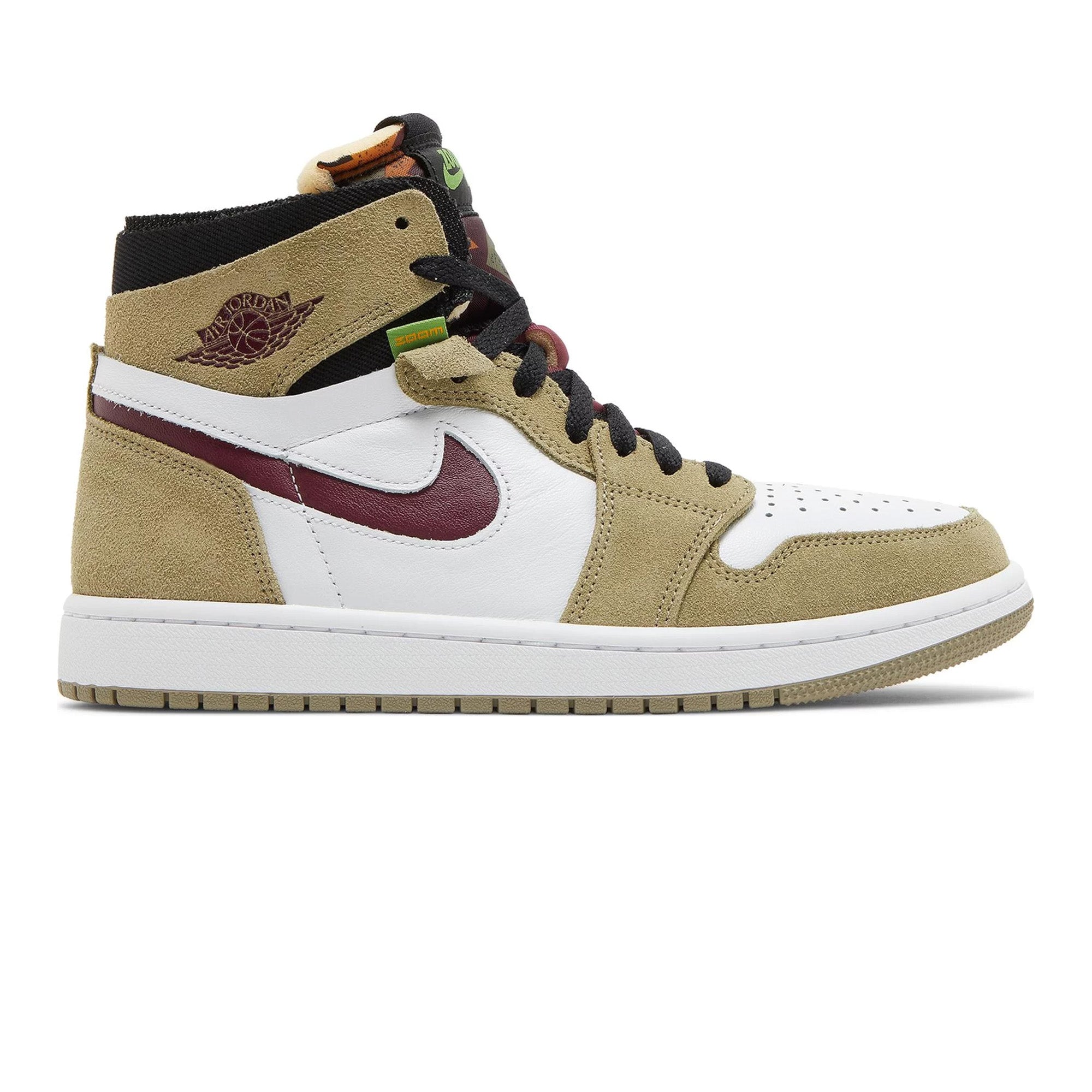 Air Jordan 1 Zoom CMFT 'Neutral Olive' Sneakers (2022) - Men's Basketball Shoes for Court & Streetwear Fashion