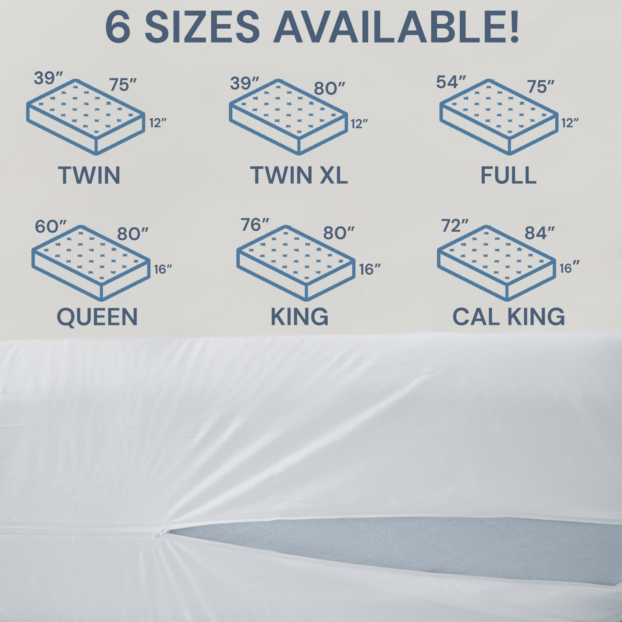 Pillowtex Deluxe Waterproof Mattress Protector - Queen Size, Hypoallergenic Bed Cover for Allergy Relief & Dust Mite Protection - Perfect for Bedrooms, Guest Rooms & Dorm Use