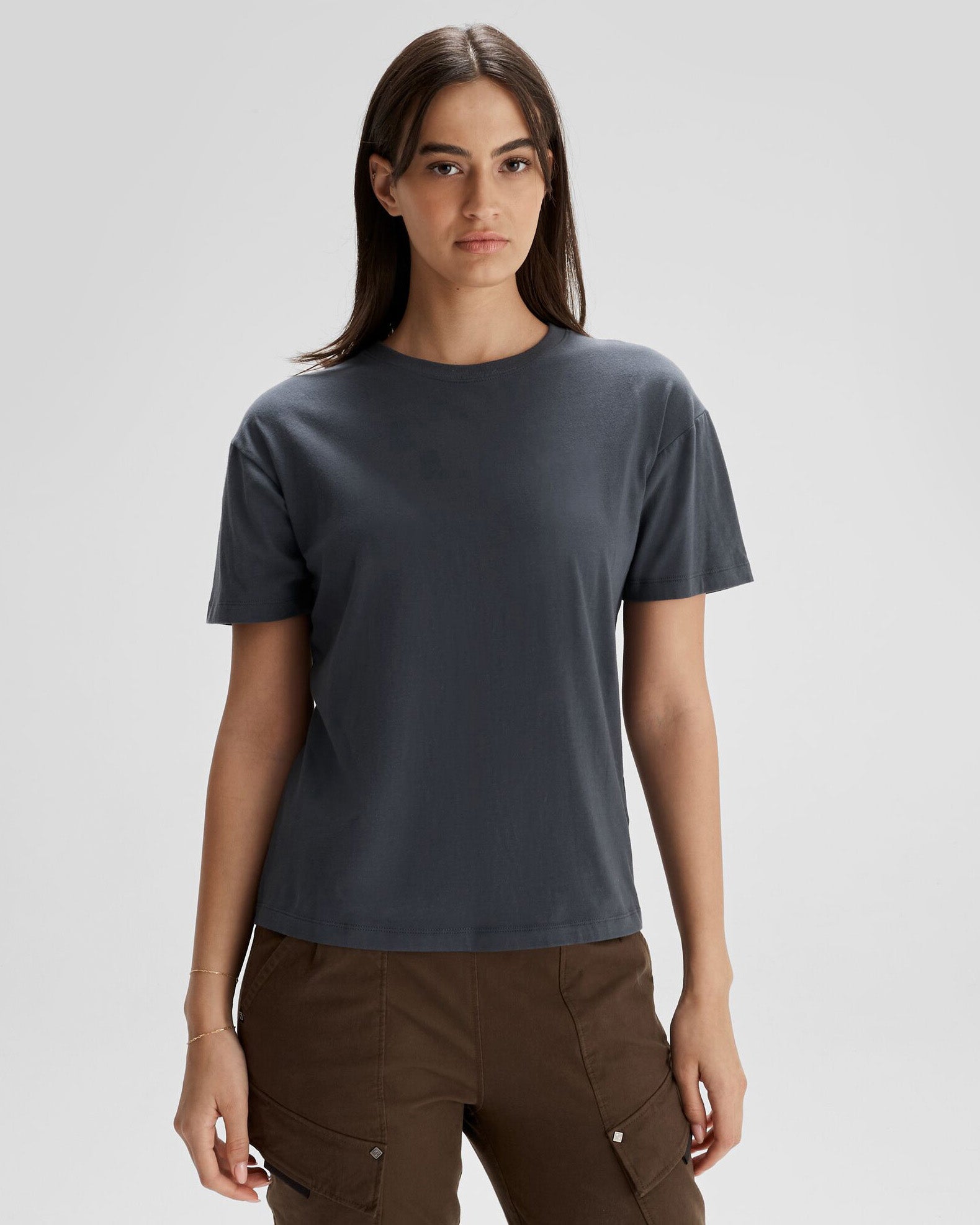 Organic Cotton Women's T-Shirt - Soft & Breathable Solid Tee for Casual Wear, Sleep & Lounge