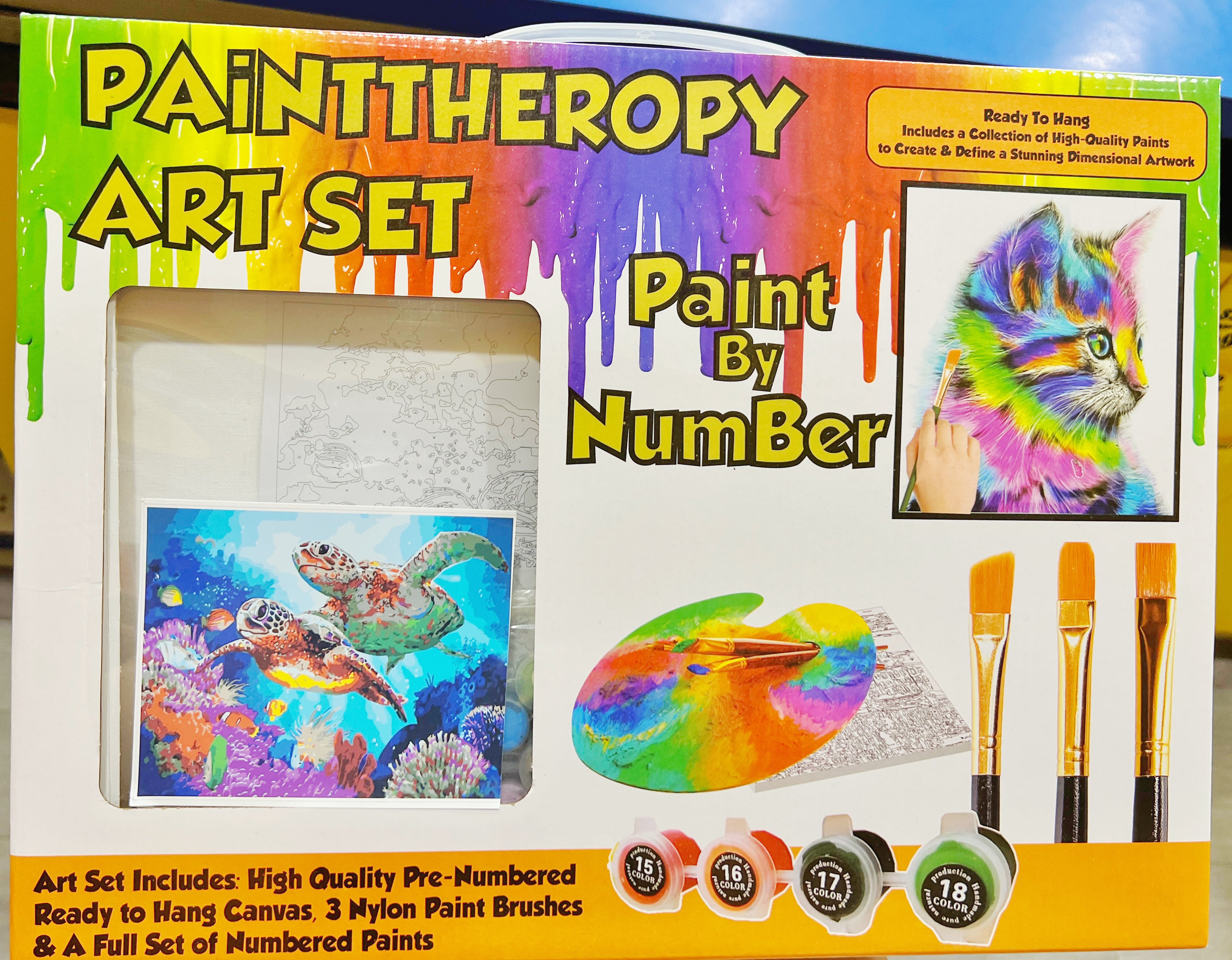 Paint by Numbers Kit for Adults - DIY Oil Painting Art Set with Brushes & Canvas - Perfect for Relaxation, Home Decor & Gifts